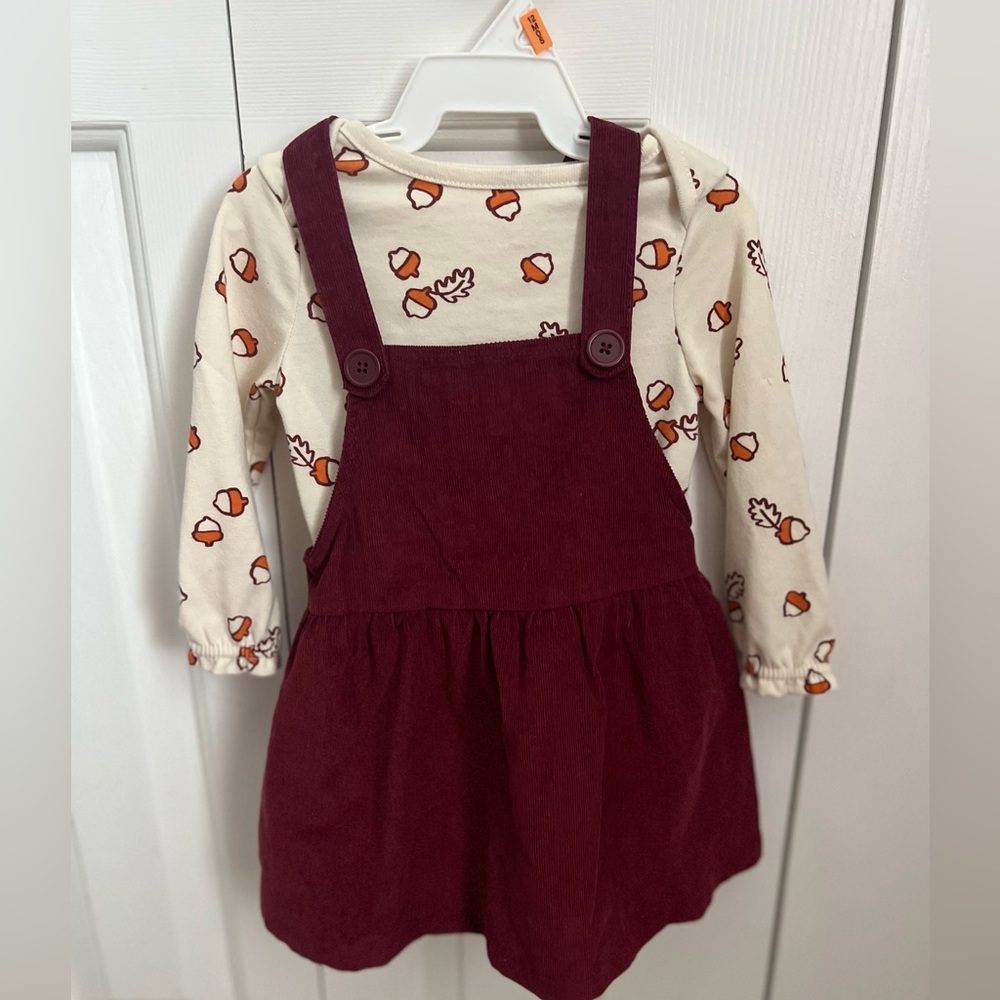 NWOT Fall Corduroy Jumper 12 Months